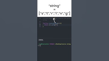 Do you know the shortest way to reverse a string?🔄 #coding #code #javascript #web #programming #js