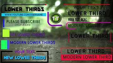 FREE 10 MODERN LOWER THIRDS FOR - After Effect