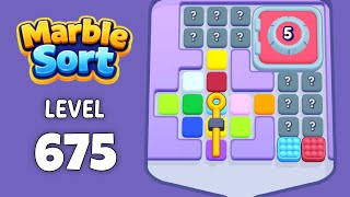 Marble Sort level 675 walkthrough solution 