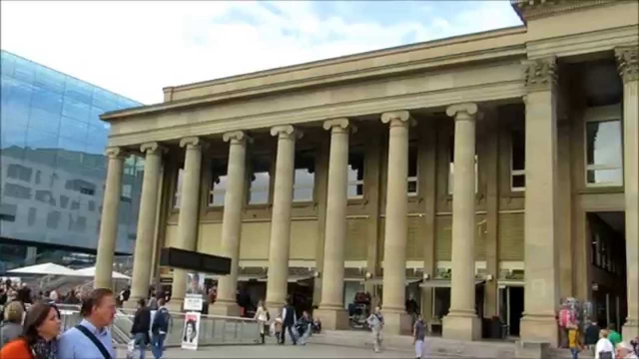 Koenigstrasse (vibrant shopping area) in Stuttgart, Germany - YouTube