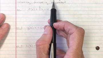 Linear Functions: Increasing, Decreasing, or Constant