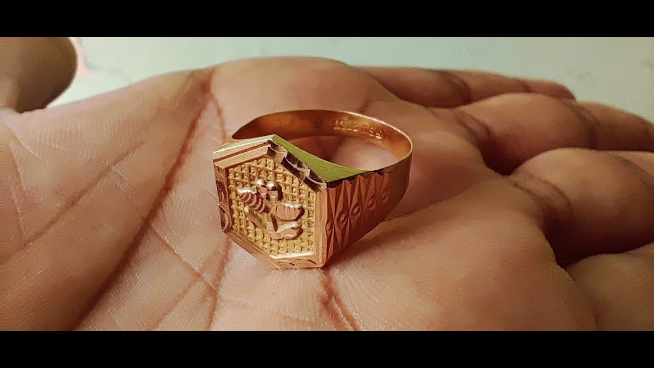 2 Gram Gold Ring For Men Boys Hexagon Gold Ring Design YouTube