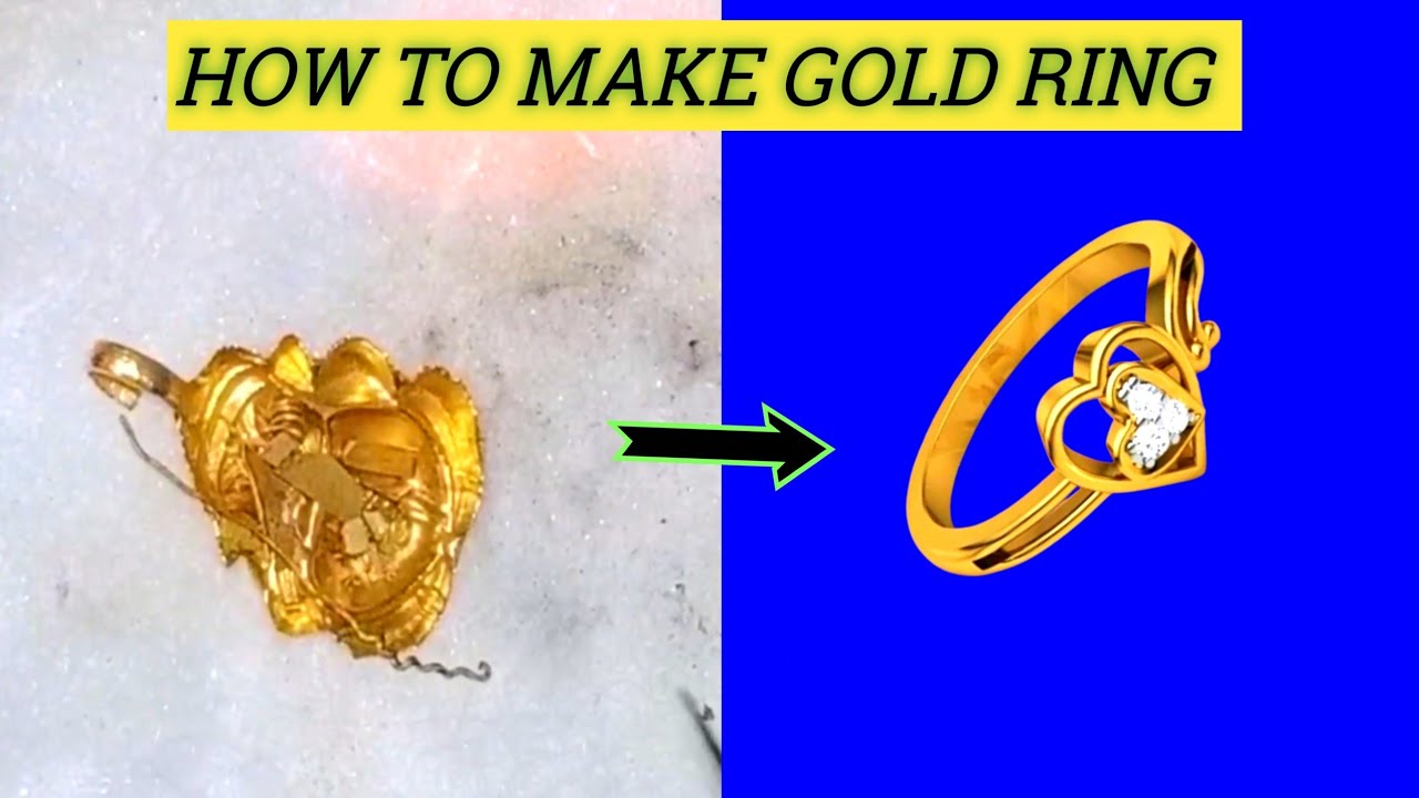 Gold love ring making process ! Gold ring making ! 24K gold ring making process