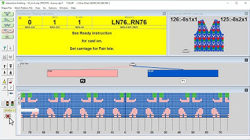 DesignaKnit 9 - Silver Reed Knitting Machine in Interactive Knitting