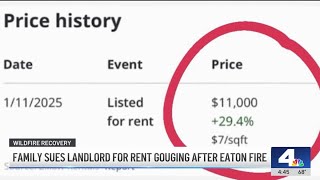 LA landlords sued for rental gouging by Eaton Fire victims