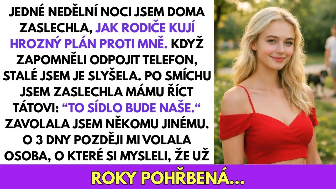 Táta zapomněl zavěsit a jeho hlas se mi najednou prodral do reproduktoru v pokoji. „Po tom pobytu bude mít nehodu. Centrum bude naše už příští čtvrtletí." Máma se zasmála, ostře jako střepy skla....