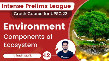 L2: Components of Ecosystem | Complete Environment | Intense Prelims League | UPSC 2022