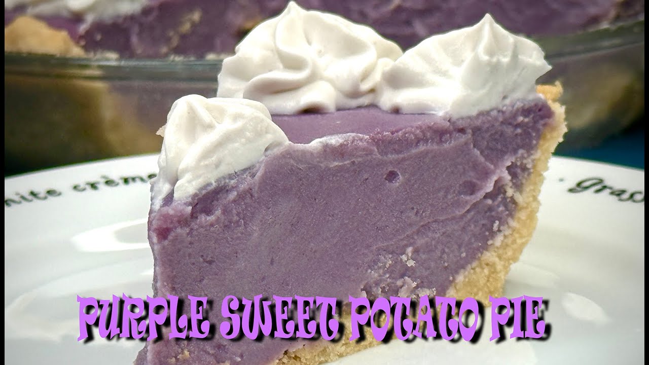 Purple Sweet Potato Pie (Vegan, Gluten Free)