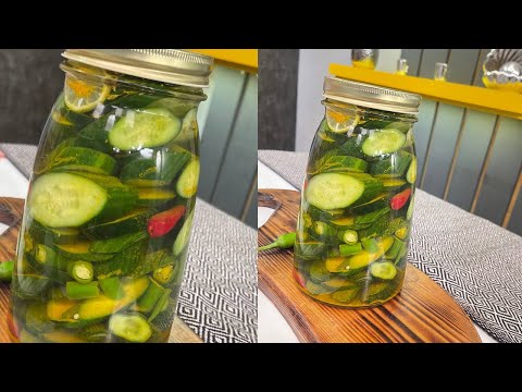 طريقة عمل الخيار المخلل العزومة مع الشيف فاطمة أبو حاتي 