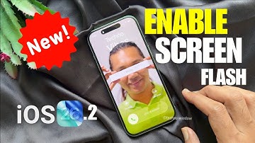 How Enable the Screen Flash for Alerts notification in iPhone iOS 26.2