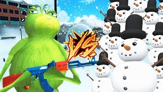 LA RANA VS 200 MUÑECOS DE NIEVE | AMAZING FROG