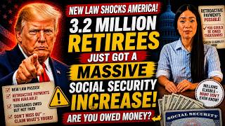 NEW LAW SHOCKS America — 3.2 Million Retirees Just Got a Massive Social Security Increase