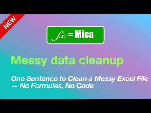 One Sentence to Clean a Messy Excel File — No Formulas, No Code