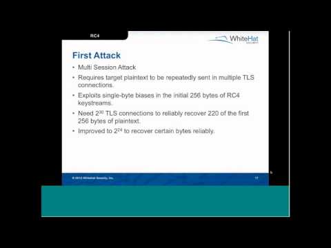 Top 10 Web Hacks 2013 - Weakness in RC4