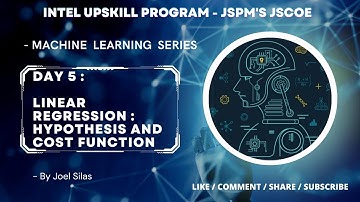 Linear Regression : Hypothesis and Cost Function