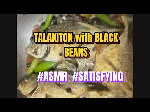 TALAKITOK with BLACK BEANS #ASMR #SATISFYING