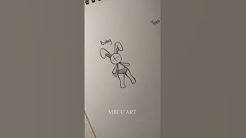 How to draw stickman body rabbit Tutorial✏️ #drawing #tutorial #howtodraw #sketch #art