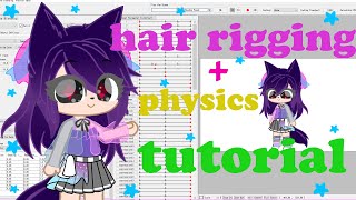 Hair rigging + Physics Tutorial / live2d gacha