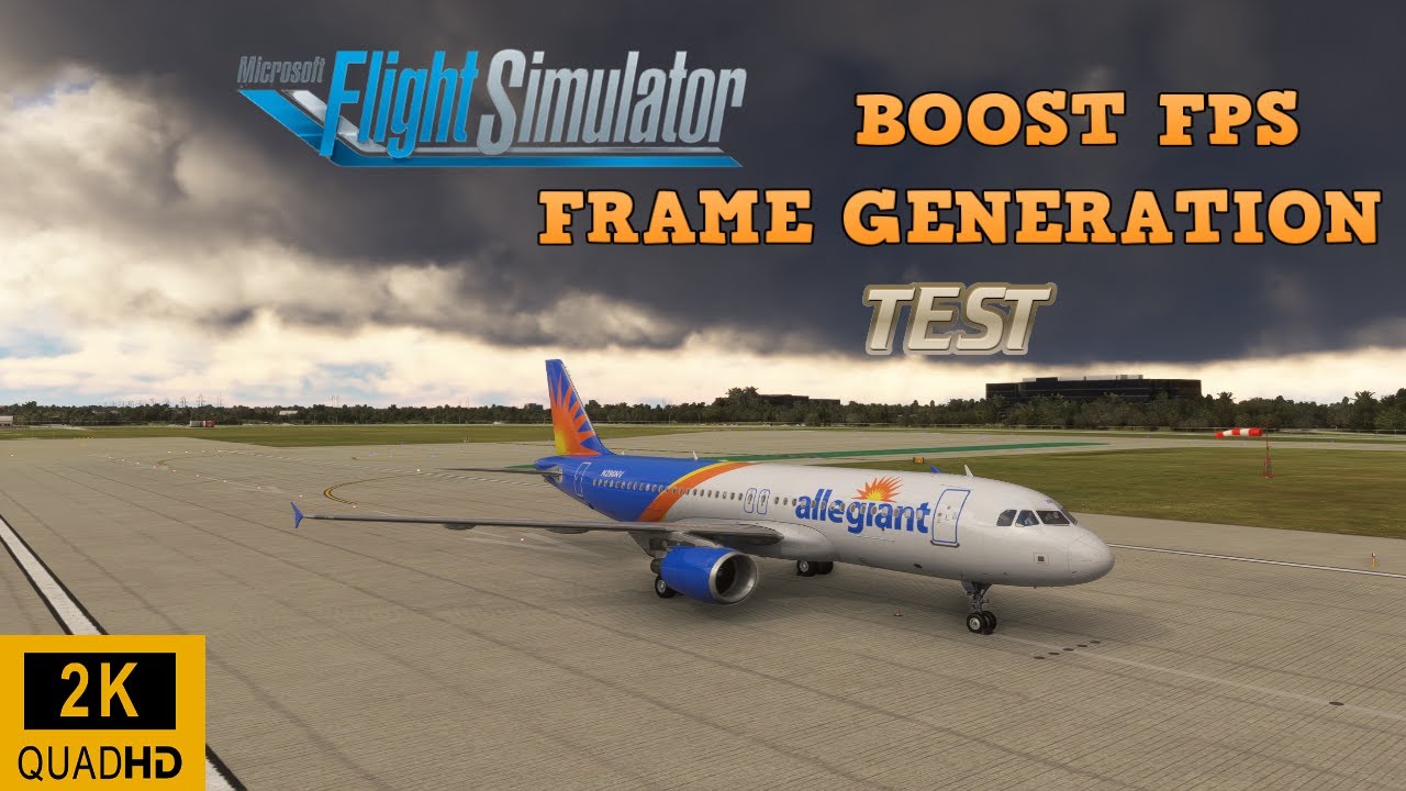 TEST DU FRAME GENERATION SUR FLIGHT SIMULATOR 2020 | BOOST FPS | CARTE ...