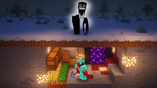 Surviving The Night Prowler in a Frozen Superflat Wasteland in Minecraft