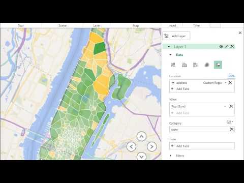 Excel 3D Map from shapefile