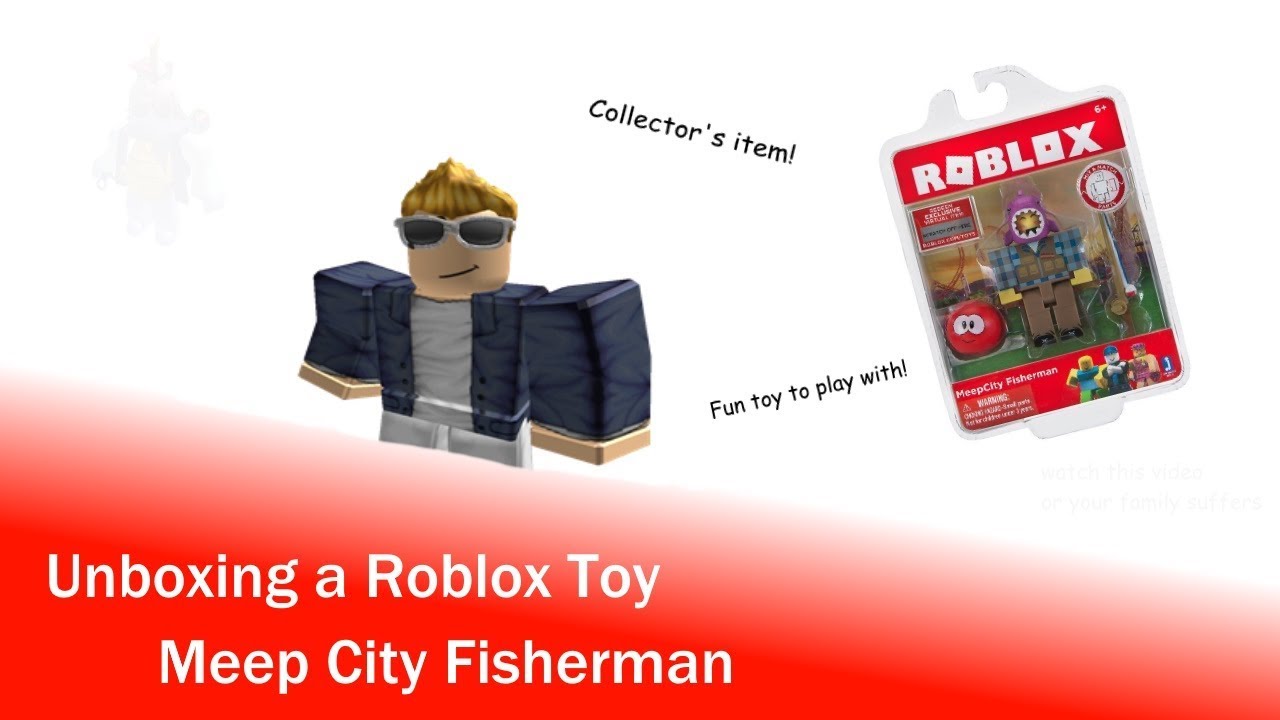 Roblox Meep City Fisherman Toy Unboxing 30 Subscriber Special Face Reveal - roblox meepcity fisherman toy unboxing youtube