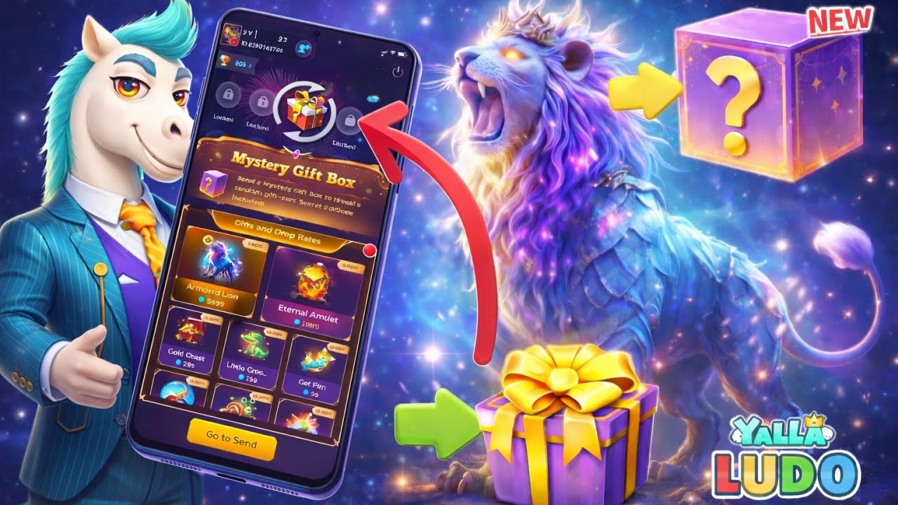 Yalla ludo new update mystery box .Yalla ludo mystery box.