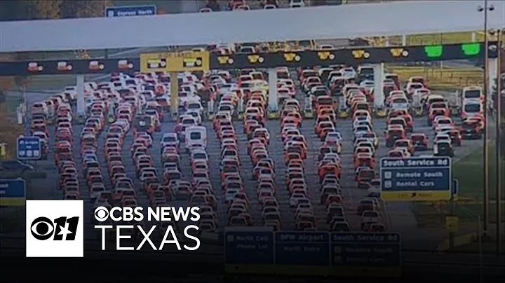 Traffic backup at DFW Airport on eve of Thanksgiving