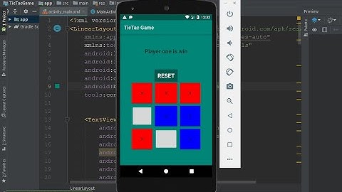 Tic Tac Toe Game In Android Studio Part Three  With Source Code