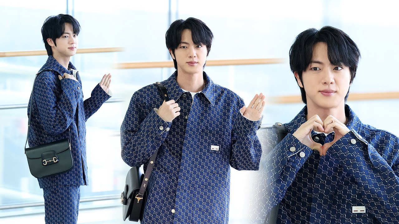BTS 'JIN' (방탄소년단 : 진) GUCCI 2025 F/W 밀라노 패션위크 출국 Departure 직캠 | 250223