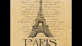 Картинки  на тему Парижа в винтажном стиле для декупажа