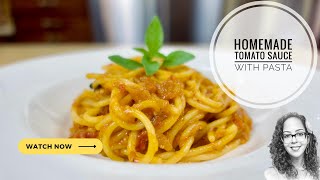 Homemade Tomato Sauce With Pasta