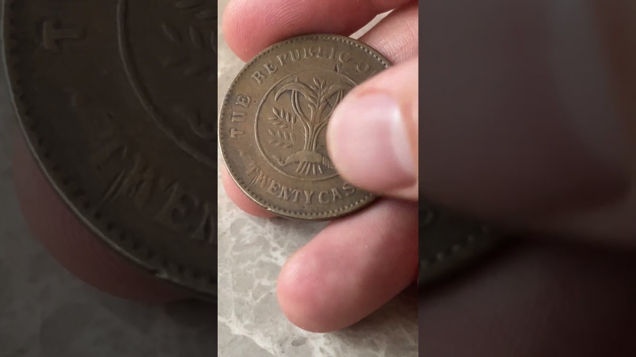 Amazing 20 Cash Chinese Coin From Civil War Era 