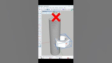 How to Model a Realistic Bolt with Threads in SketchUp #sketchup #sketchuptutorial #3dsn