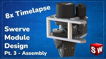8x Timelapse of Swerve Module CAD Assembly