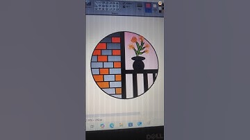 MS Paint drawing🎨#shorts #mspaint #msoffice #trending #ytshorts #computereducation #drawing#painting