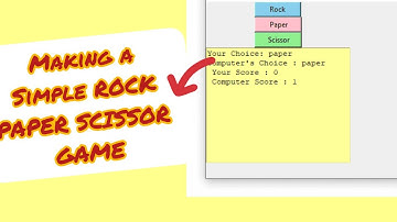 Making. Simple | ROCK PAPER SCISSORS | game..using tkinter python part -1
