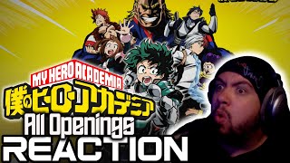 THIS LOOKS FUN! My Hero Academia All Openings FIRST TIME Reaction