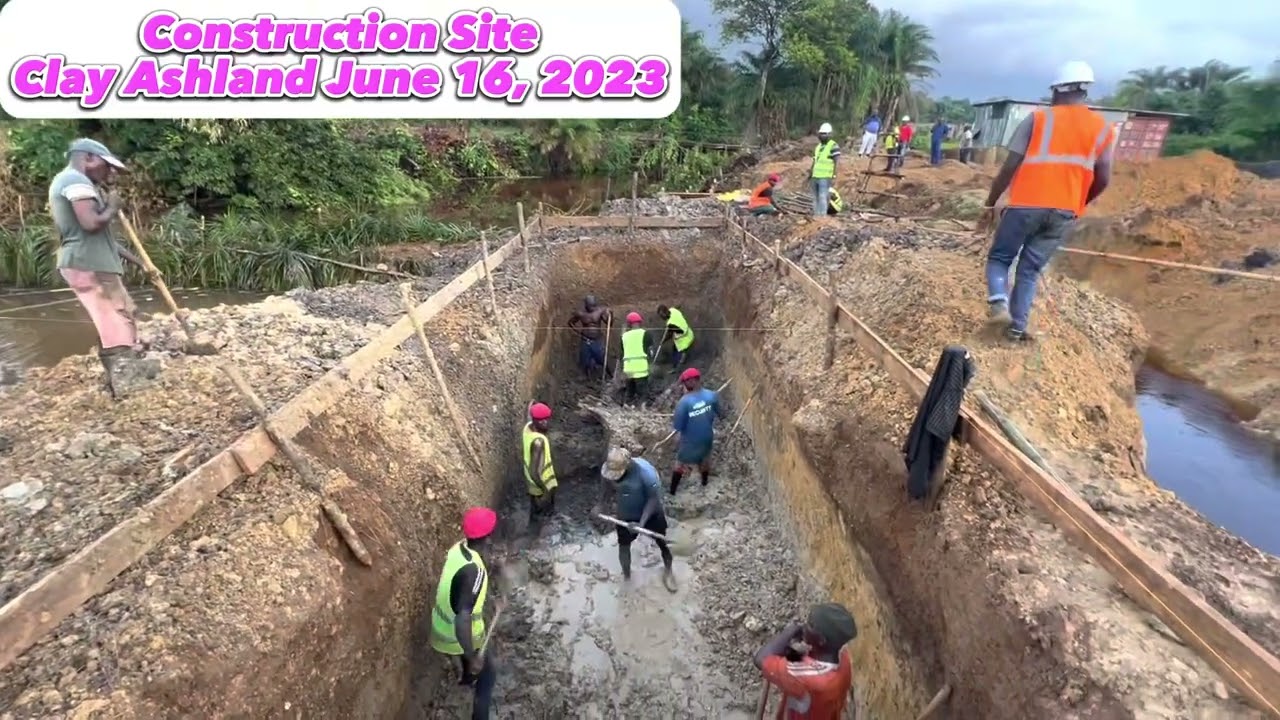 Massive Bridge Construction in Liberia’s historic Township by Sen. Saah Joseph.