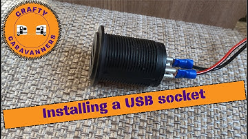 Installing a USB socket in our Swift caravan