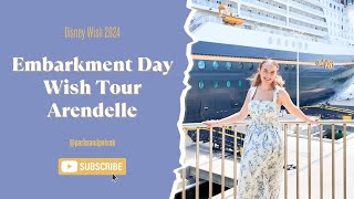 Disney Wish 2024 (Pt. 1)  Embarkment day, Tour of the ship and Dinner in Arendelle