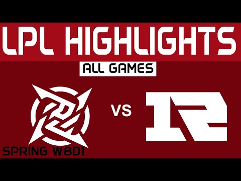 NIP vs RNG Highlights ALL GAMES LPL Spring Split 2024 Ninjas in Pyjamas vs Royal Never Give Up by On