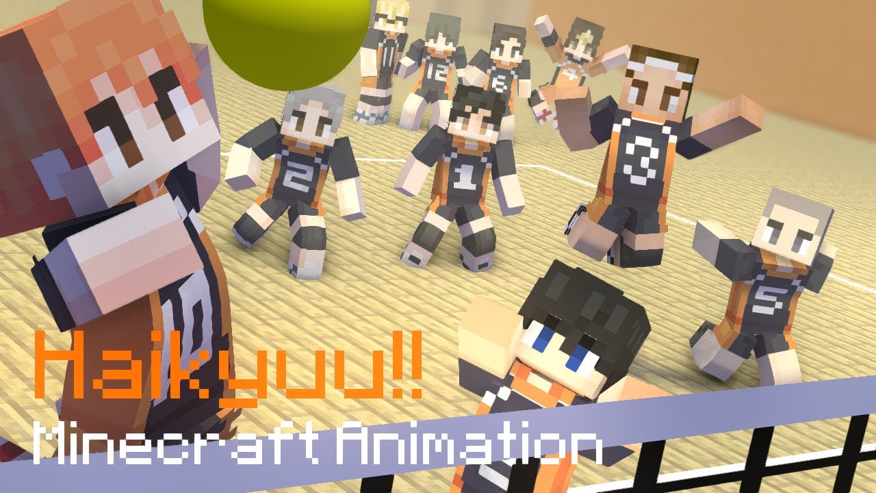 마인크래프트 애니메이션 하이큐 2기 마지막 랠리 Minecraft Animation Haikyuu!! Season 2 Aoba Johsai VS Karasuno Last Rally
