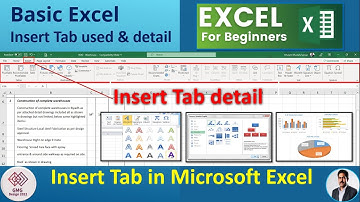 Microsoft Excel Tutorials for beginners | Insert Tab In Excel | MS Excel Full Course in Urdu / Hindi
