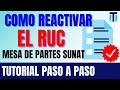 Como REACTIVAR EL RUC dado de baja en SUNAT | Persona Natural con Negocio