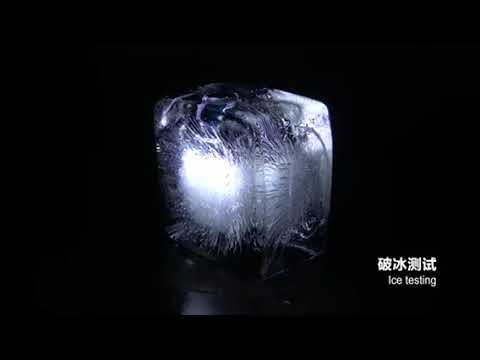 NAO led car headlight ice test