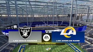 Raiders vs Rams Week 7 Simulation (Madden 25 Rosters)
