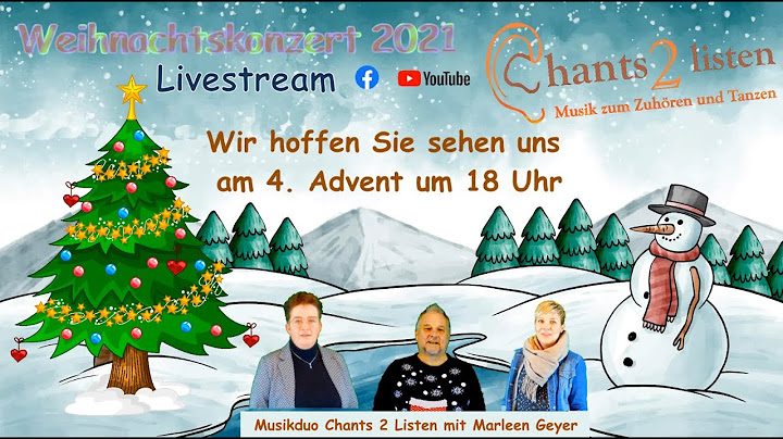 Einladung Livestream Weihnachtskonzert 2021