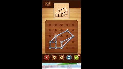 Line Puzzle: String Art. Bamboo. Levels 1 - 10. Walkthrough.