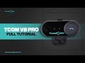 Freedconn tcom vb pro motorcycle helmet bluetooth intercom  full tutorial